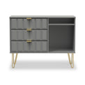 Harlow 3 Drawer TV Unit from Roseland Furniture