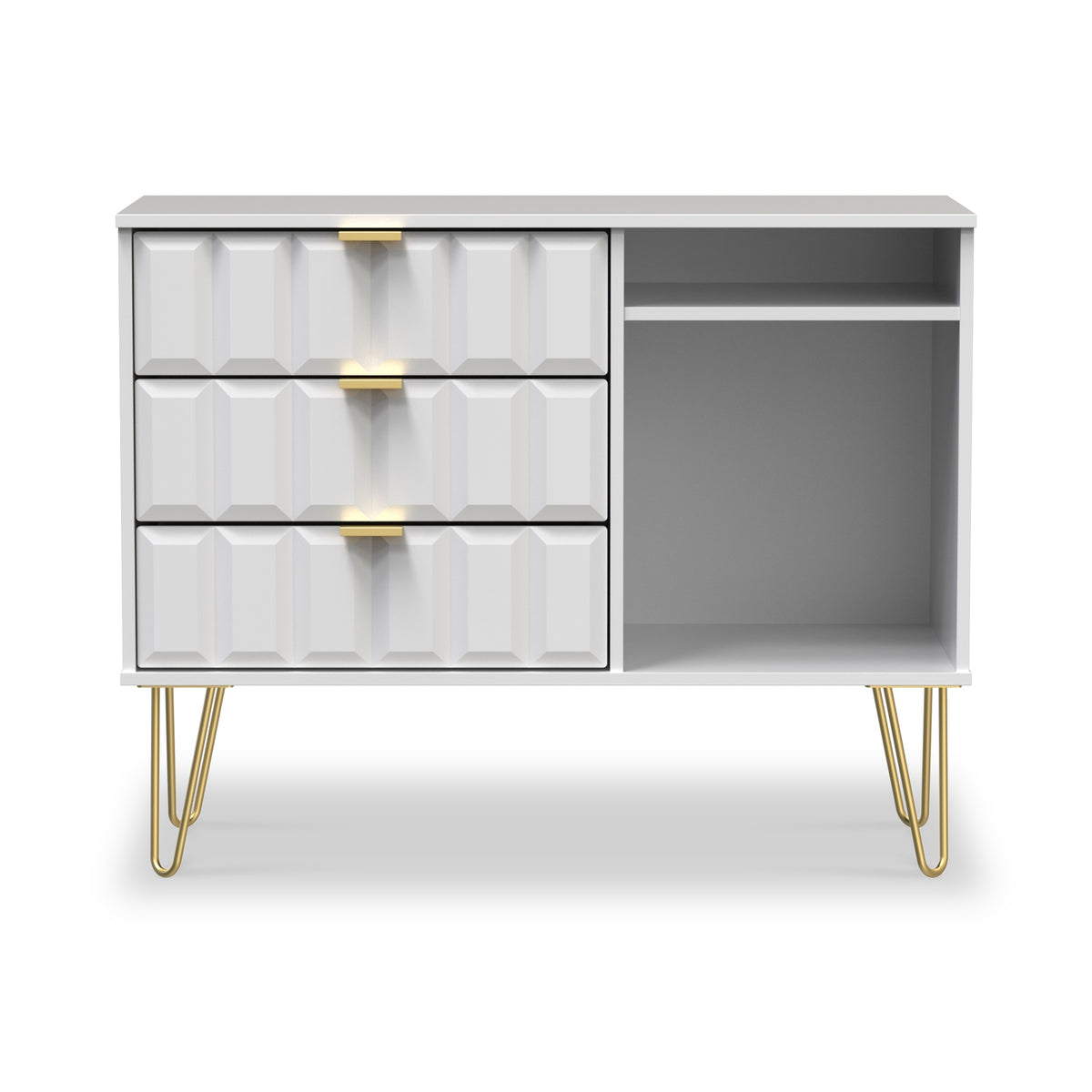 Harlow 3 Drawer TV Unit from Roseland Furniture