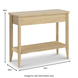 Harborough Oak Sofa Side Table from Roseland Furniture