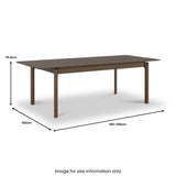 Hawthorne Dark Oak Extendable Dining Table from Roseland Furniture