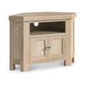 Portland Washed Oak Corner TV Unit from Roseland Furniture