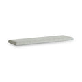 Portland Washed Oak Storage Bench Beige Cushion from Roseland Furniture