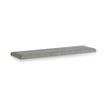 Portland Washed Oak Storage Bench Grey Cushion from Roseland Furniture