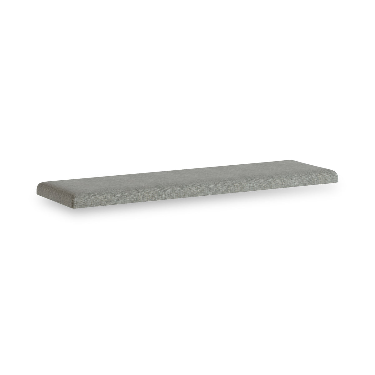 Portland Washed Oak Storage Bench Grey Cushion from Roseland Furniture