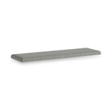 Portland Washed Oak Storage Bench Grey Cushion from Roseland Furniture