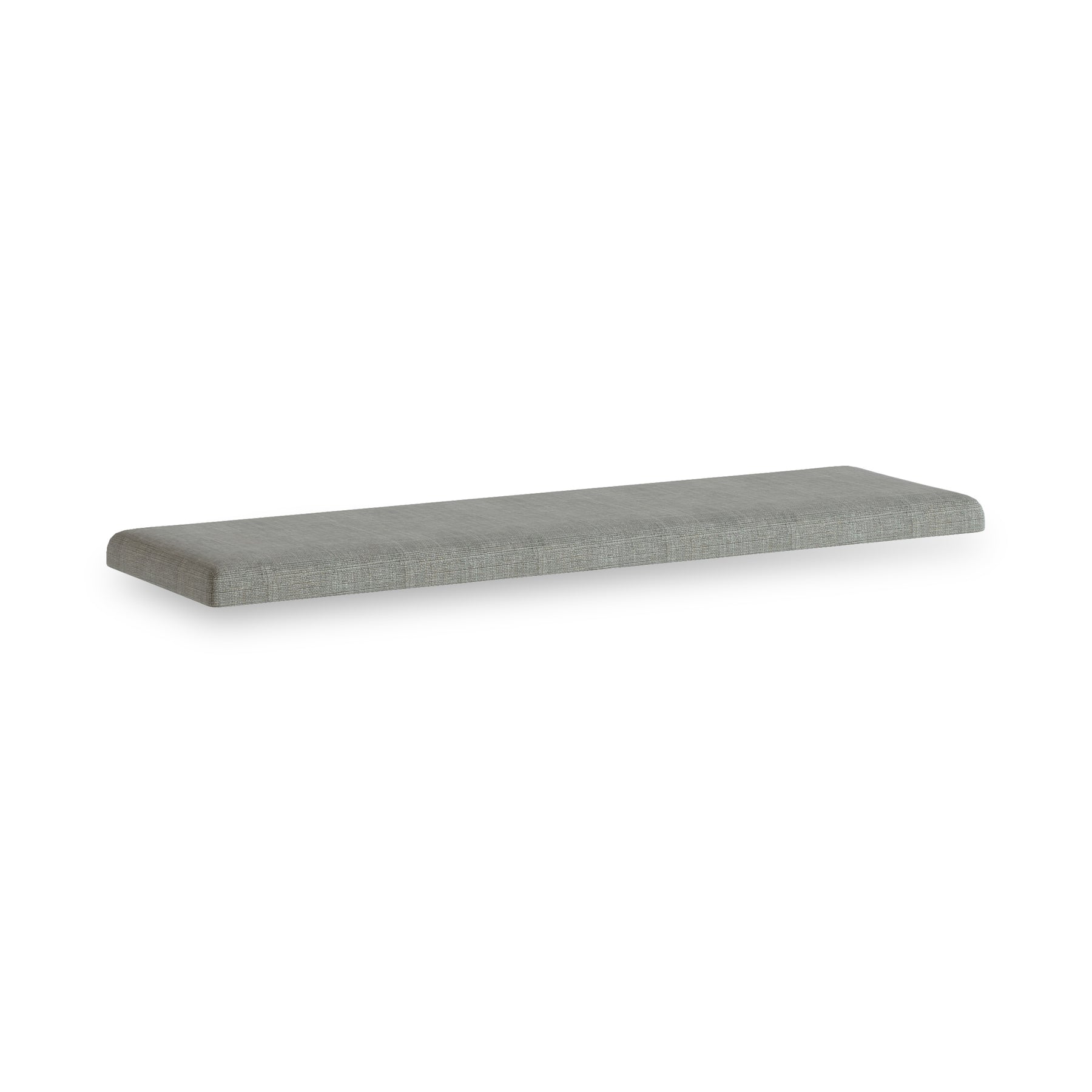 Portland Washed Oak Storage Bench Grey Cushion from Roseland Furniture