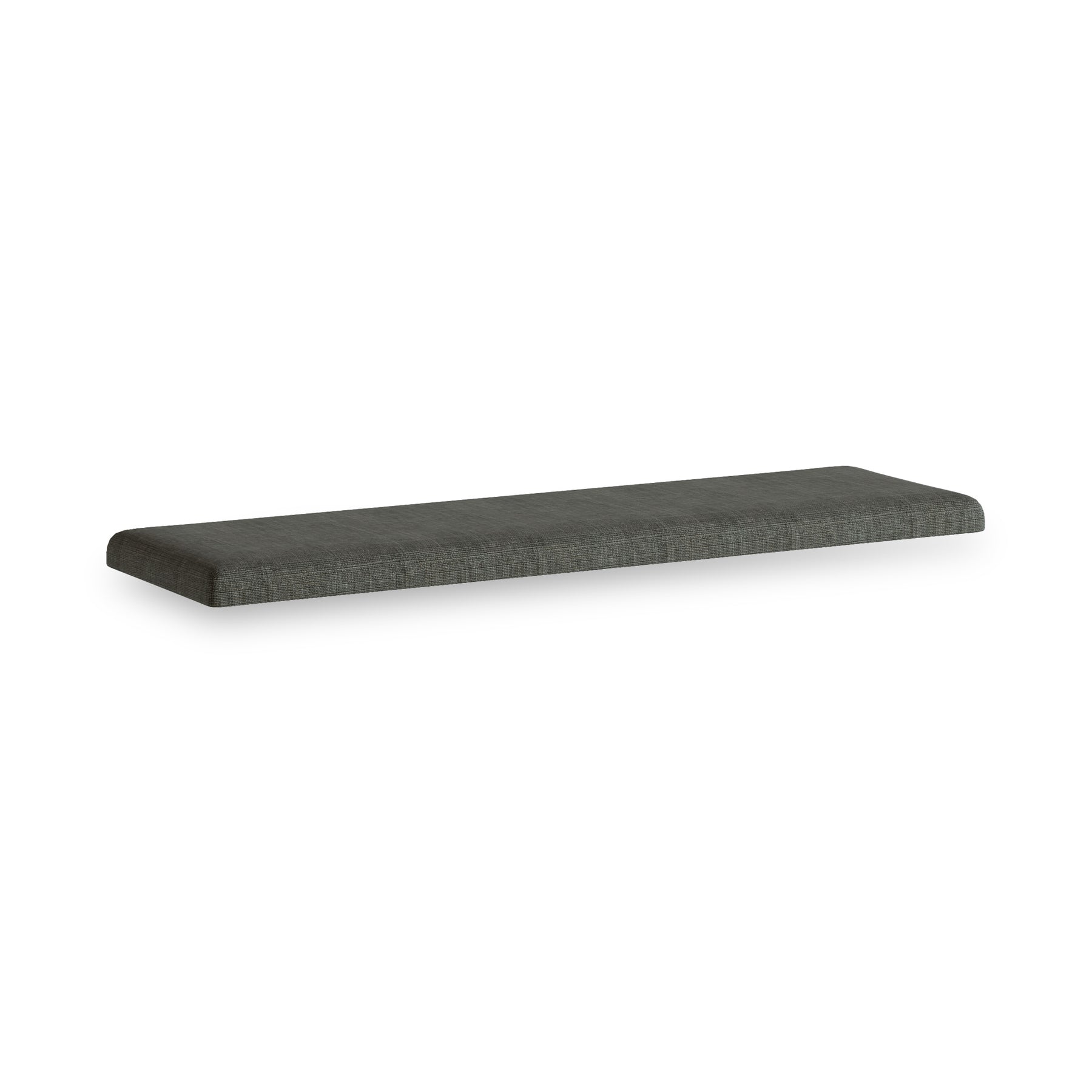Portland Washed Oak Storage Bench Charcoal Cushion from Roseland Furniture