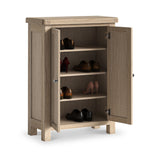 Portland Washed Shoe Storage Cupboard from Roseland Furniture