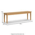 Alderley Oak 150cm Dining Bench from Roseland Furniture