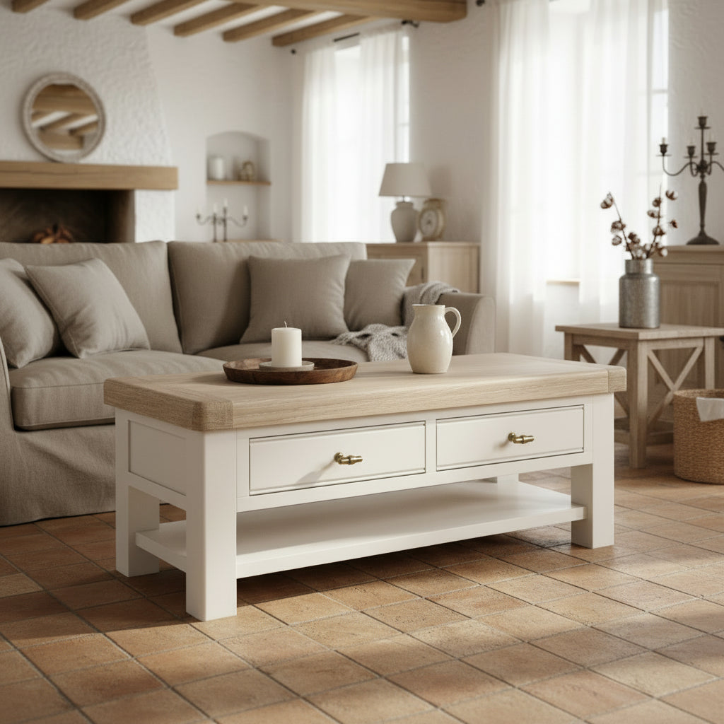Belmont 2 Drawer Coffee Table from Roseland Furniture