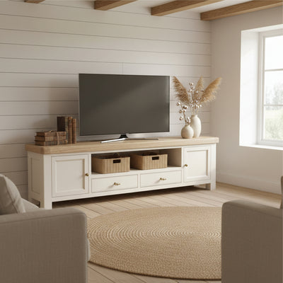 Belmont 210cm Wide TV Unit