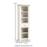 Belmont Slim Bookcase from Roseland Furniture
