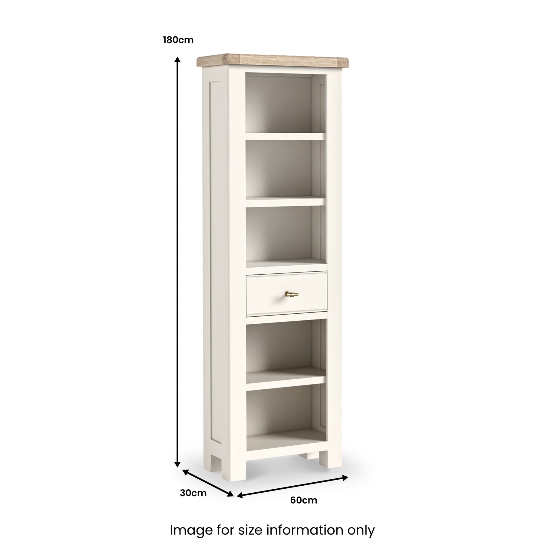 Belmont Slim Bookcase from Roseland Furniture