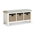 Belmont Storage Bench Beige Cushion from Roseland Furniture