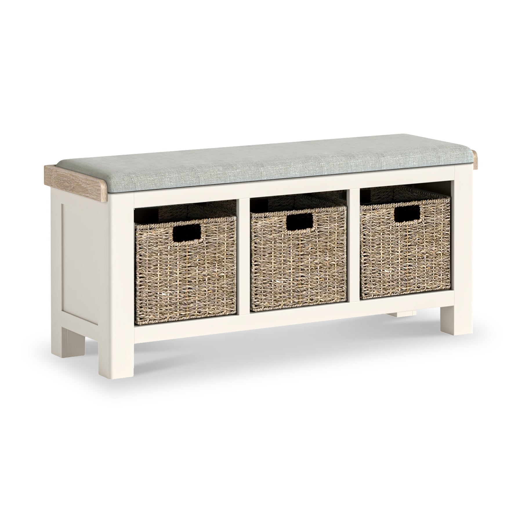 Belmont Storage Bench Beige Cushion from Roseland Furniture
