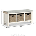 Belmont Storage Bench Beige Cushion from Roseland Furniture