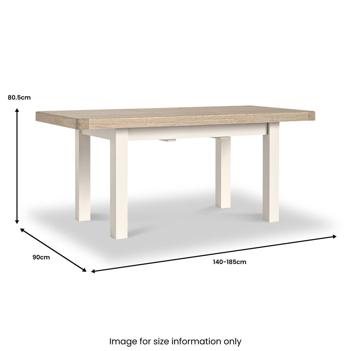 Belmont 140 185cm Extendable Dining Table from Roseland Furniture
