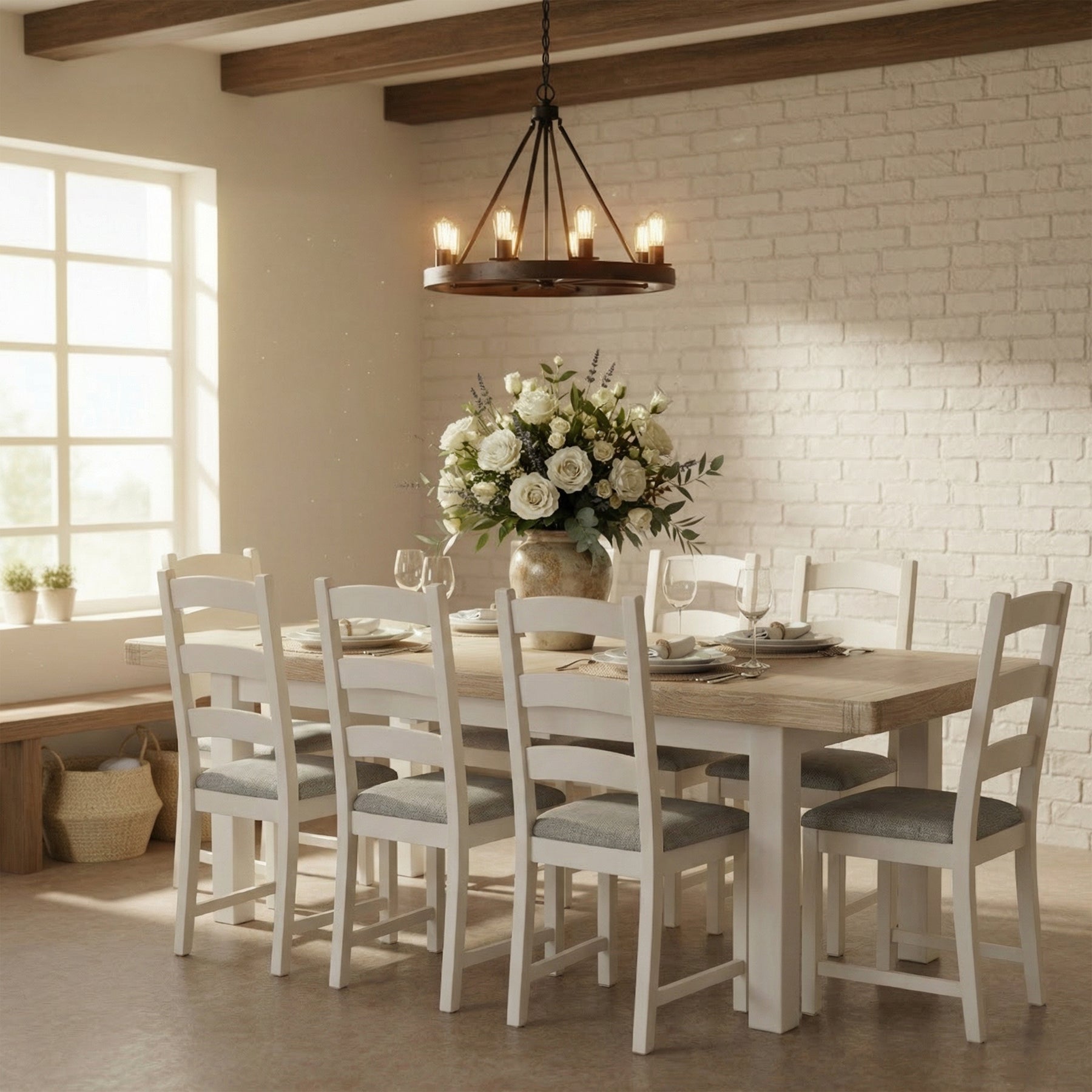 Belmont 200-245cm Extendable Dining Table from Roseland Furniture