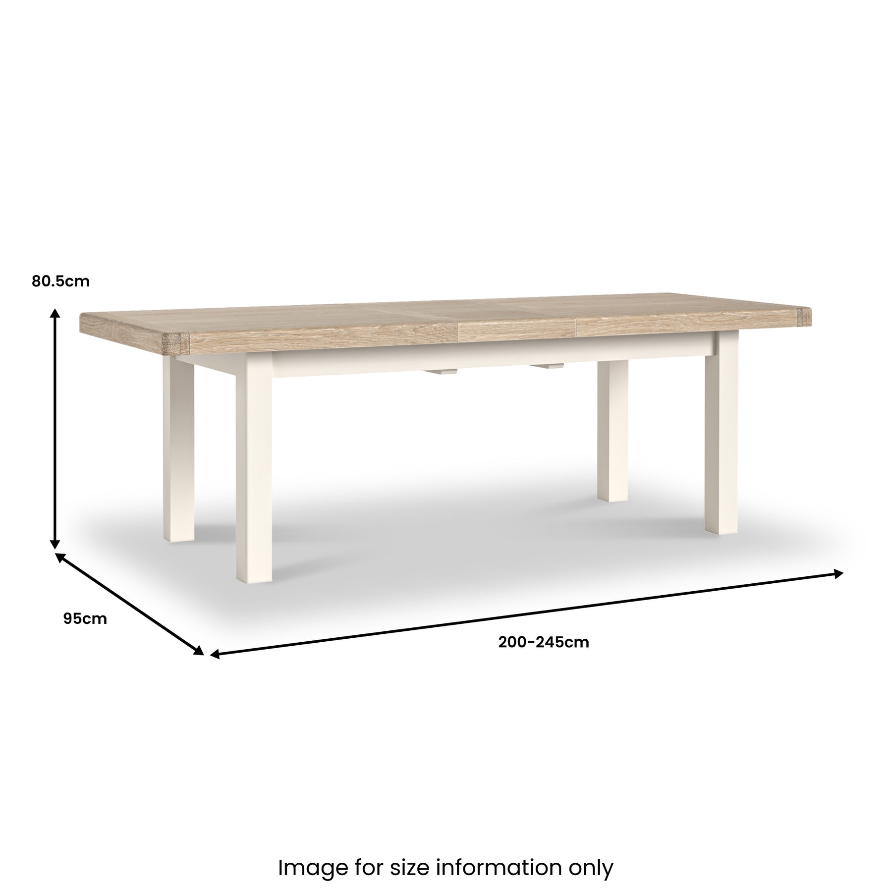 Belmont 200 245cm Extendable Dining Table from Roseland Furniture