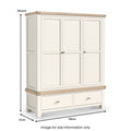 Belmont Triple Wardrobe from Roseland Furniture