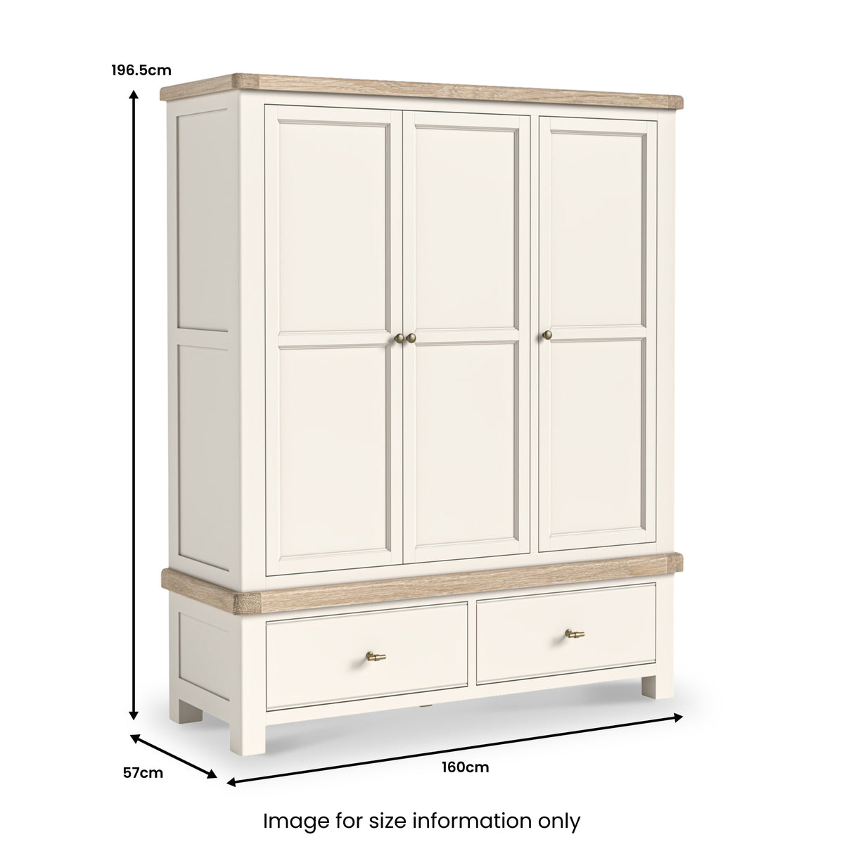 Belmont Triple Wardrobe from Roseland Furniture