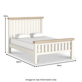 Belmont Slatted Double Bed Frame from Roseland Furniture