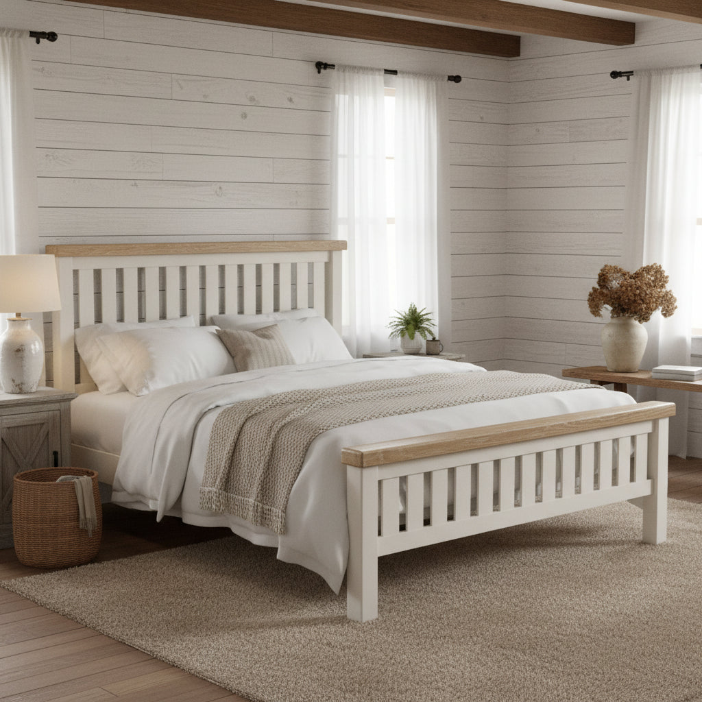 Belmont Slatted Super King Bed Frame from Roseland Furniture