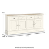 Linden Extra Large Sideboard from Roseland Furniture
