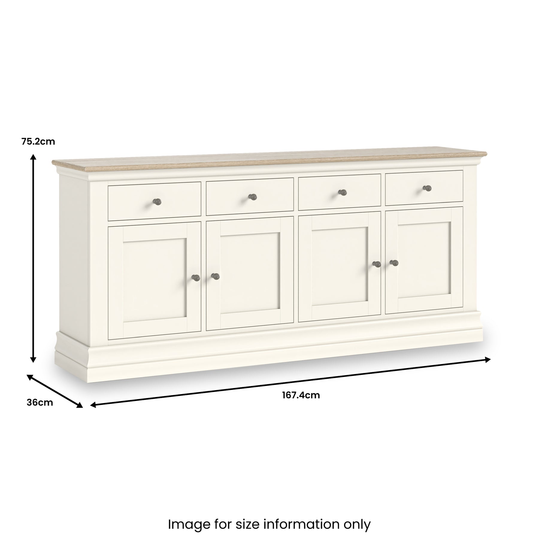 Linden Extra Large Sideboard from Roseland Furniture