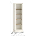 Linden Slim Bookcase from Roseland Furniture
