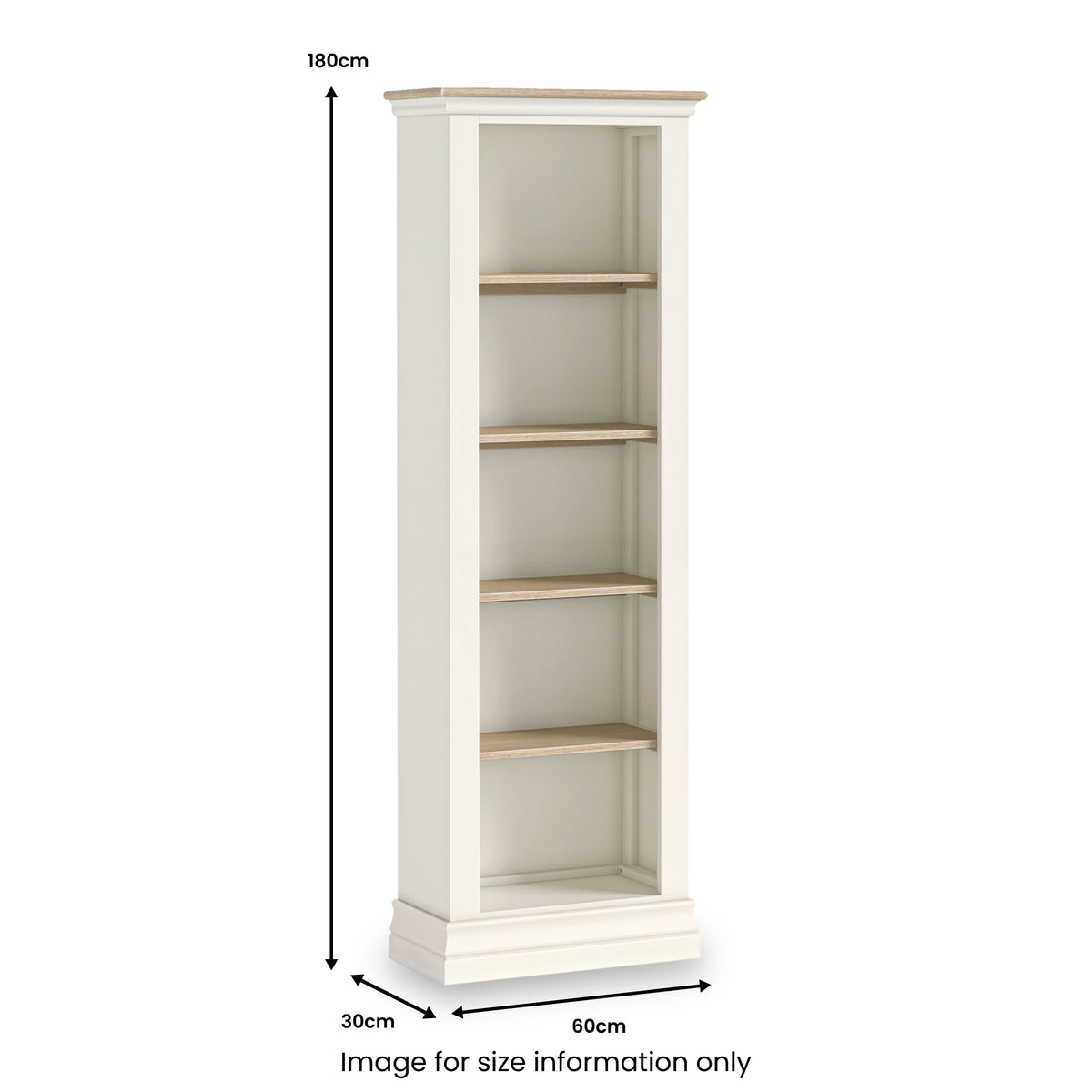 Linden Slim Bookcase from Roseland Furniture