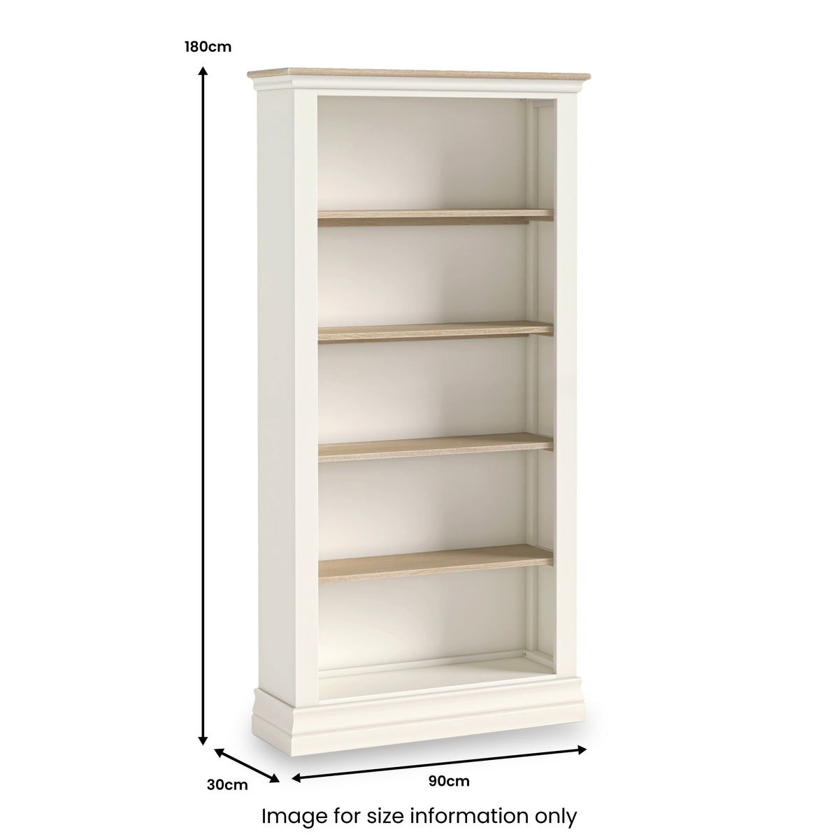 Linden Large Bookcase from Roseland Furniture