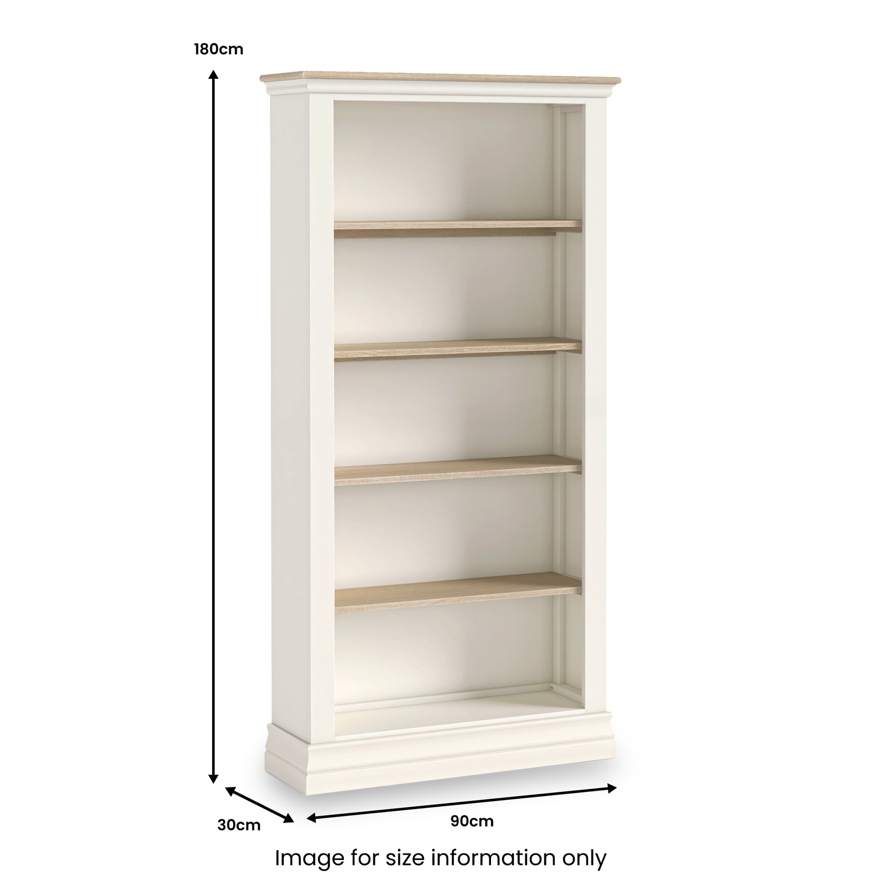 Linden Large Bookcase from Roseland Furniture