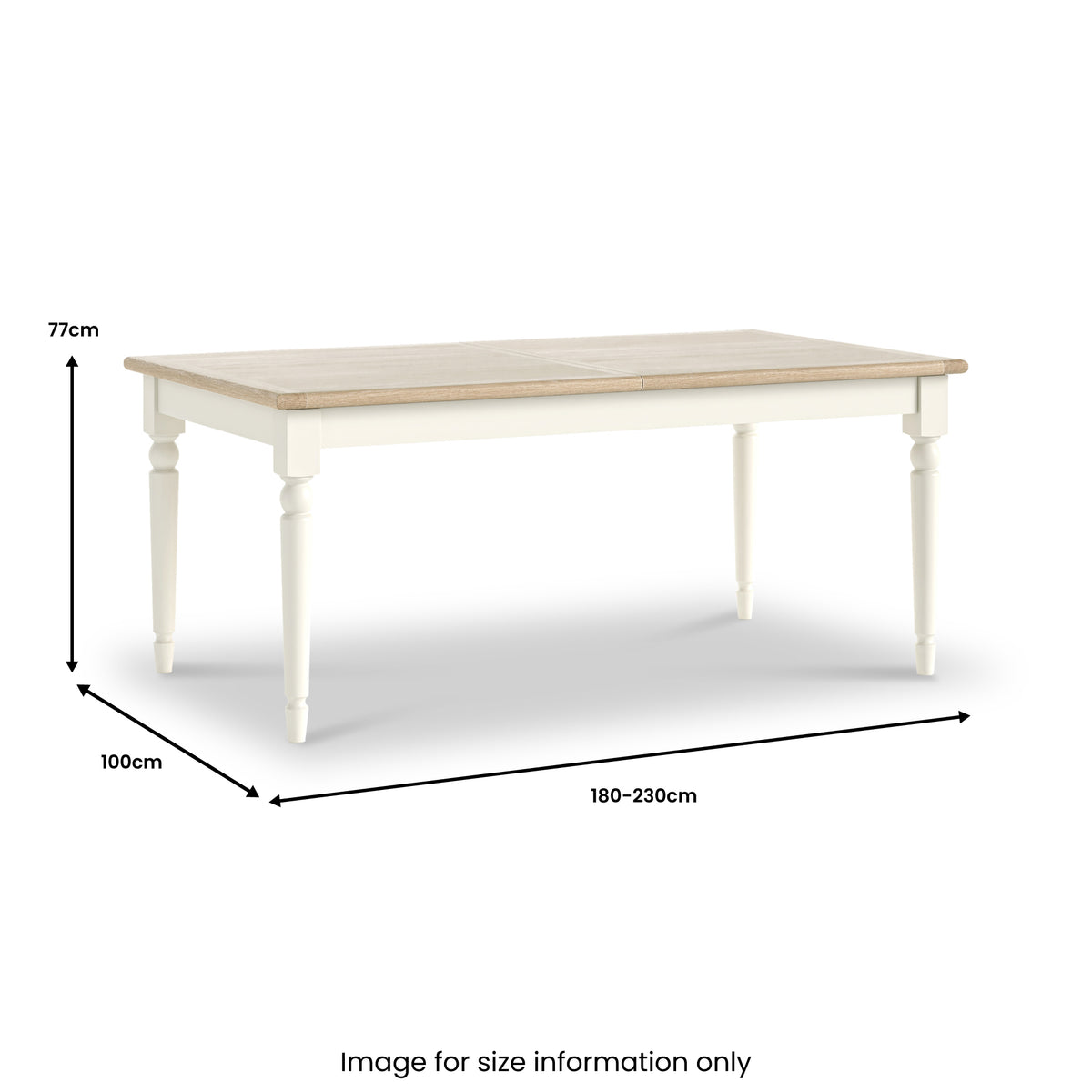 Linden 180 230cm Extendable Dining Table from Roseland Furniture