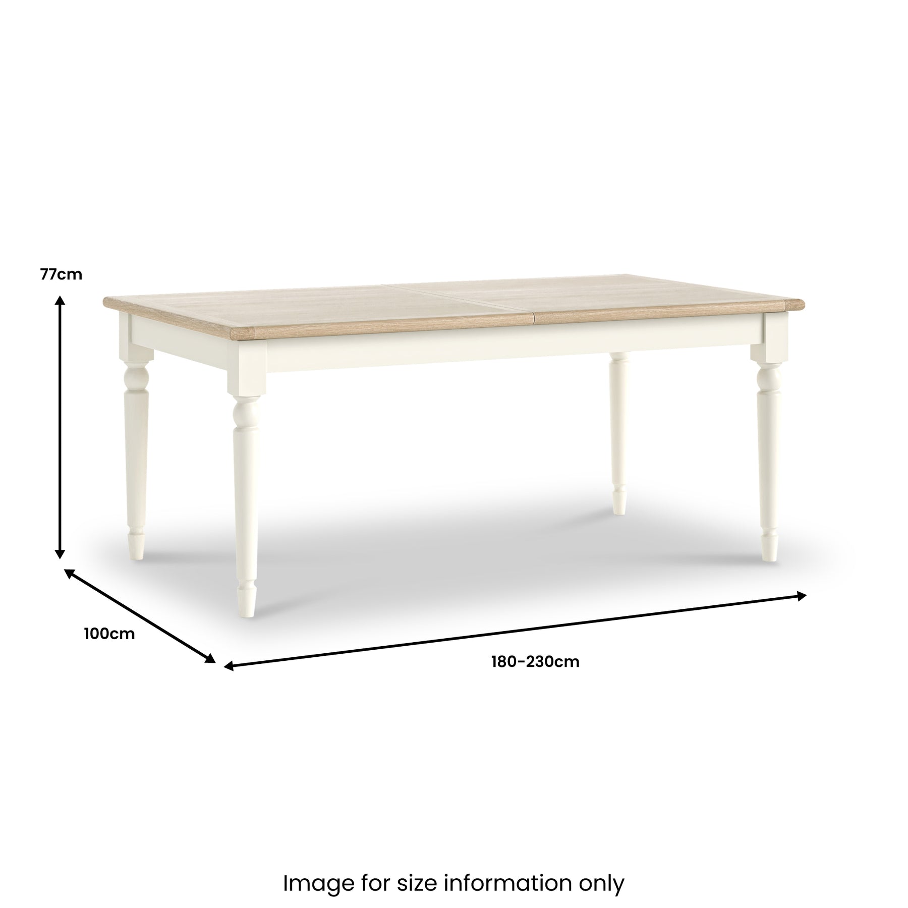 Linden 180 230cm Extendable Dining Table from Roseland Furniture