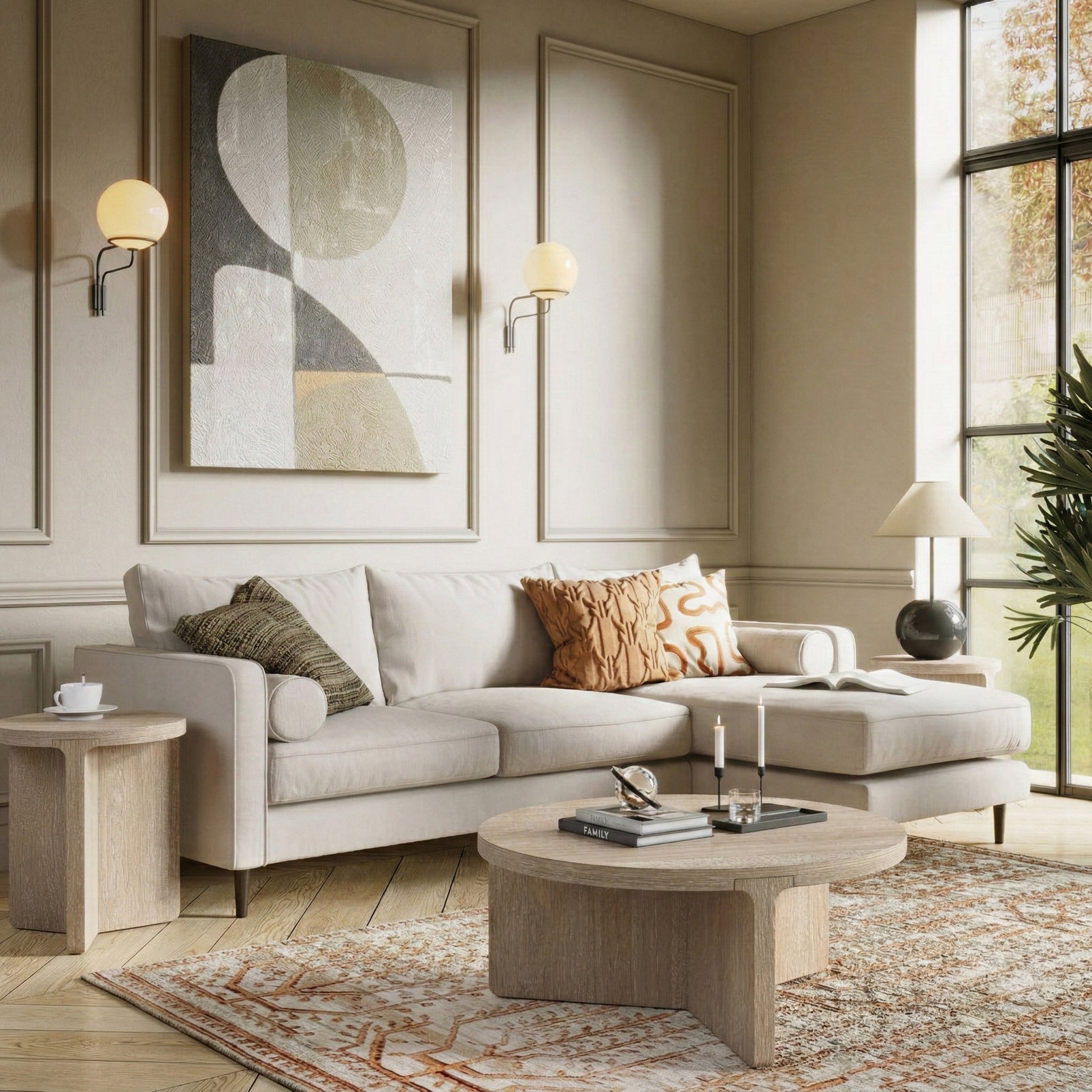 Mylor Washed Oak Coffee Table from Roseland Furniture