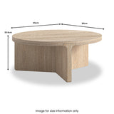 Mylor Washed Oak Coffee Table from Roseland Furniture