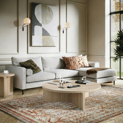 Mylor Washed Oak Large Round Coffee Table