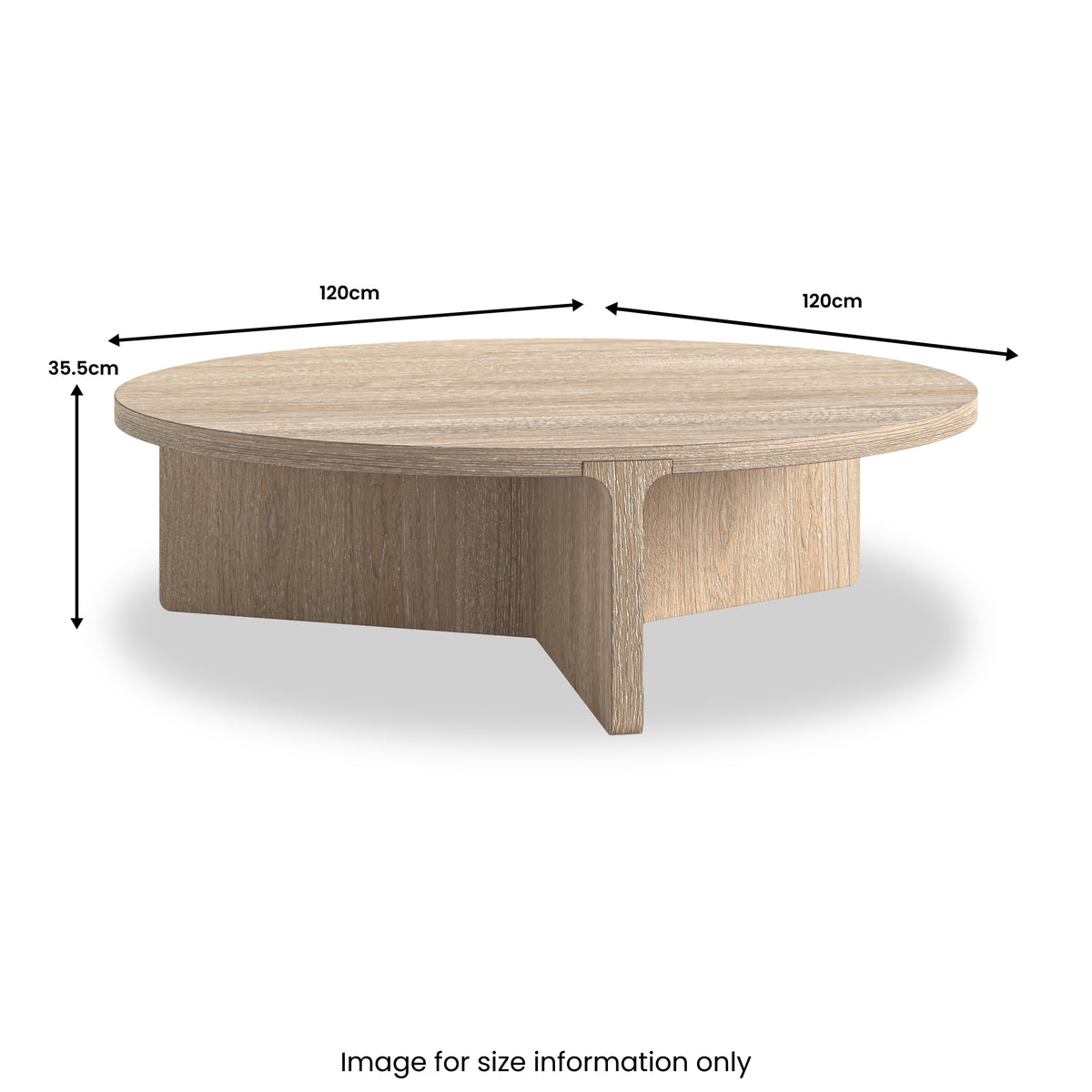 Mylor Washed Oak Large Coffee Table from Roseland Furniture