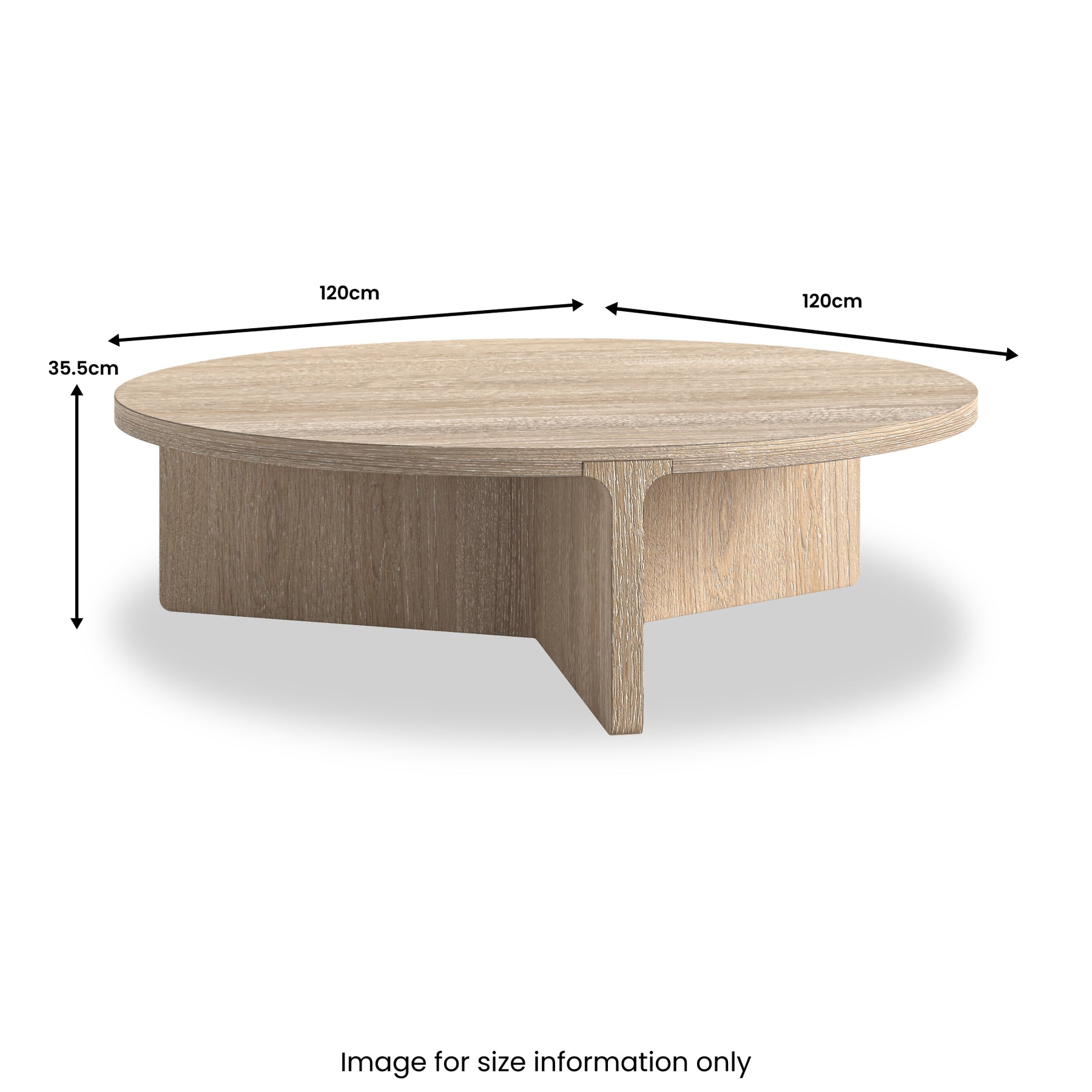 Mylor Washed Oak Large Coffee Table from Roseland Furniture
