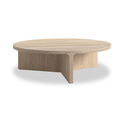 Mylor Washed Oak Large Round Coffee Table