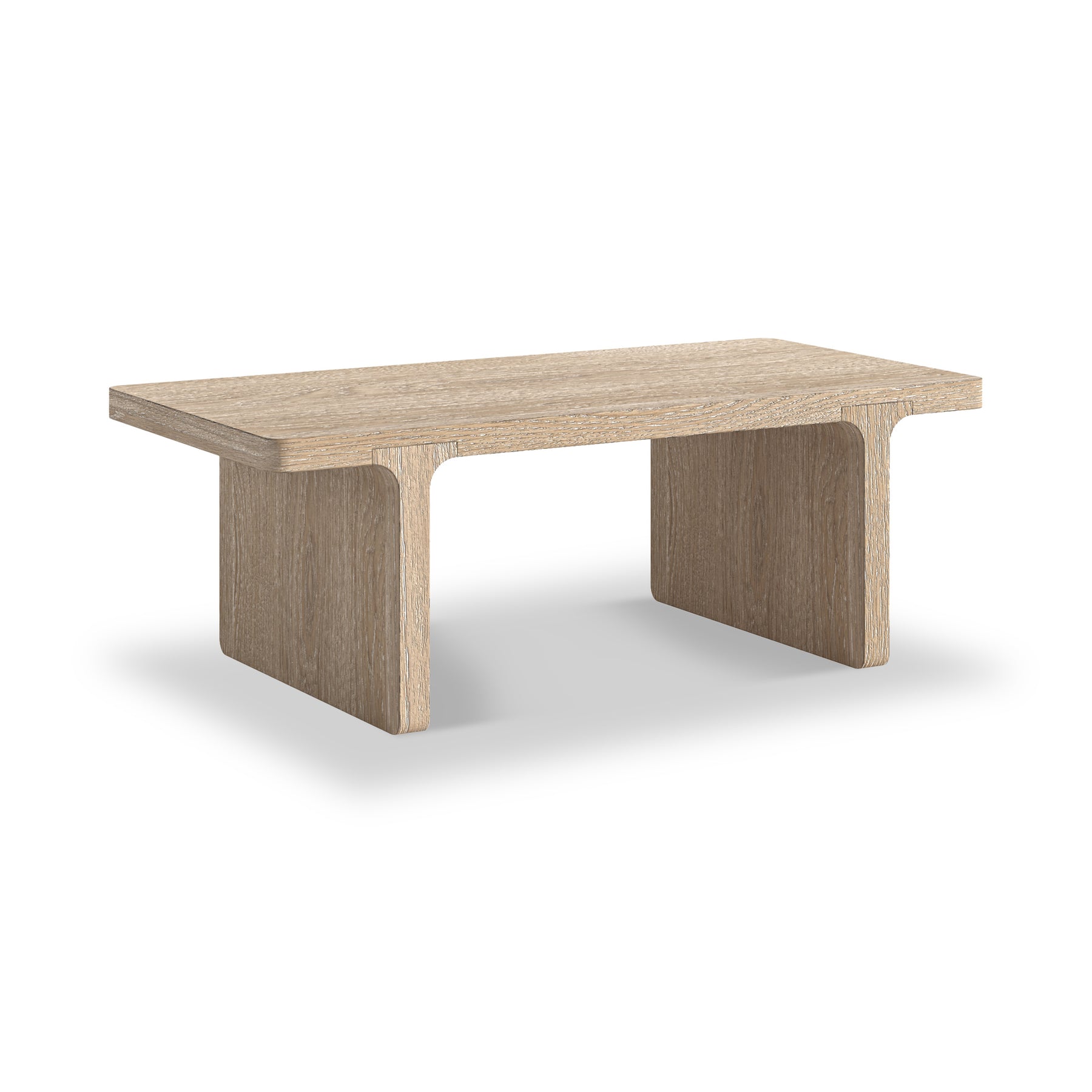 Mylor Washed Oak Rectangular Coffee Table from Roseland Furniture