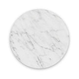 Mylor Washed Oak Marble Top Side Table from Roseland Furniture