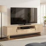 Mylor Washed Oak 200cm TV Unit from Roseland Furniture