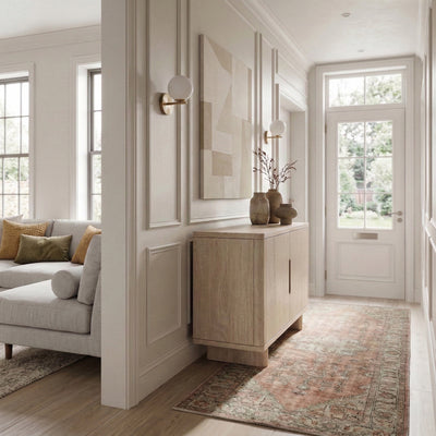 Mylor Washed Oak 2 Door Shoe Storage Unit