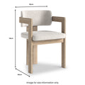 Mylor Washed Oak Dining Chair from Roseland Furniture