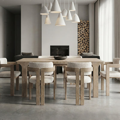 Mylor Washed Oak 135-175cm Extending Dining Table