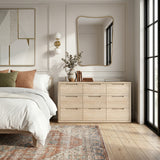 Mylor Washed Oak 9 Drawer Chest from Roseland Furniture