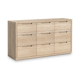 Mylor Washed Oak 9 Drawer Chest from Roseland Furniture