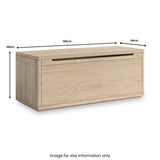 Mylor Washed Oak Blanket Box from Roseland Furniture